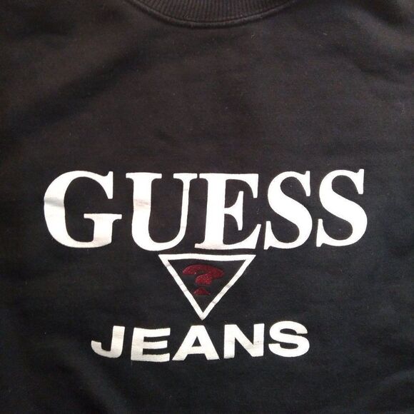 Vintage 90s Guess Jeans Logo Crewneck Sweatshirt - Picture 1 of 5